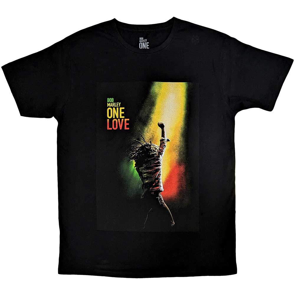 Bob Marley Unisex T-Shirt: One Love Movie Poster (XX-Large)