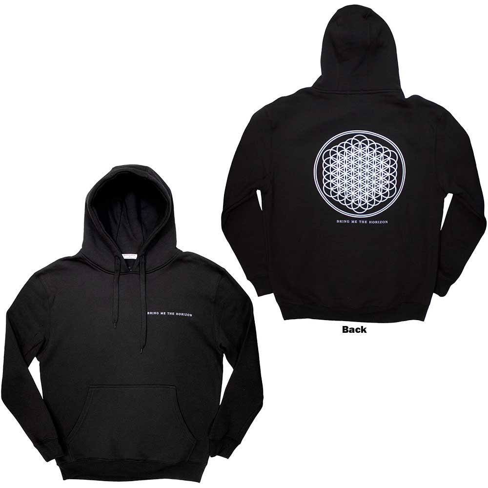 Bring Me The Horizon Unisex Pullover Hoodie: Flower of Life (Back Print) (Small)
