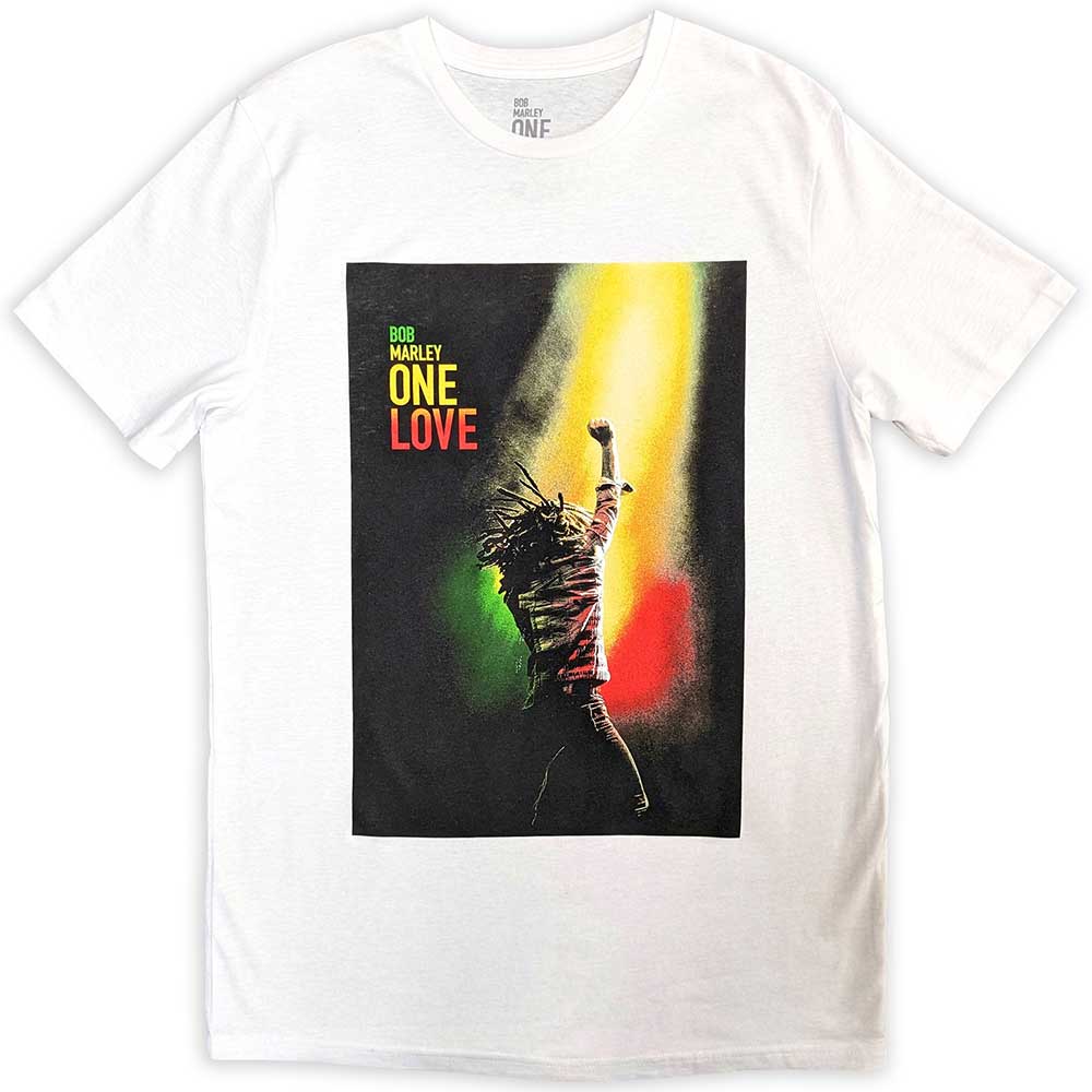 Bob Marley Unisex T-Shirt: One Love Movie Poster (X-Large)
