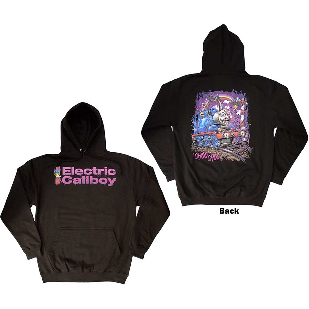 Electric Callboy Unisex Pullover Hoodie: Choo Choo (Back Print) (Small)