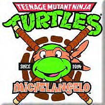 Teenage Mutant Ninja Turtles Fridge Magnet: Michelangelo