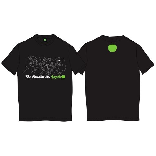 The Beatles Unisex T-Shirt: On Apple (Back Print) (Medium)