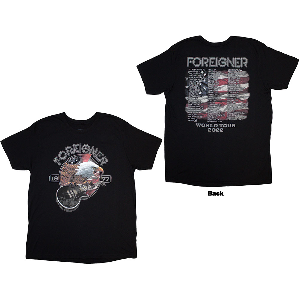 Foreigner Unisex T-Shirt: Eagle (Medium)
