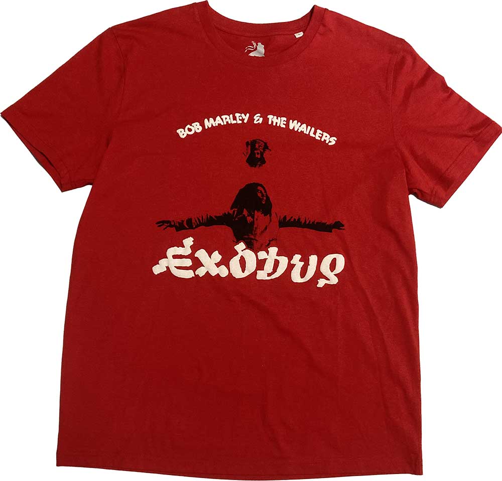 Bob Marley Unisex Hi-Build T-Shirt: Exodus Arms Outstretched (Hi-Build) (XX-Large)