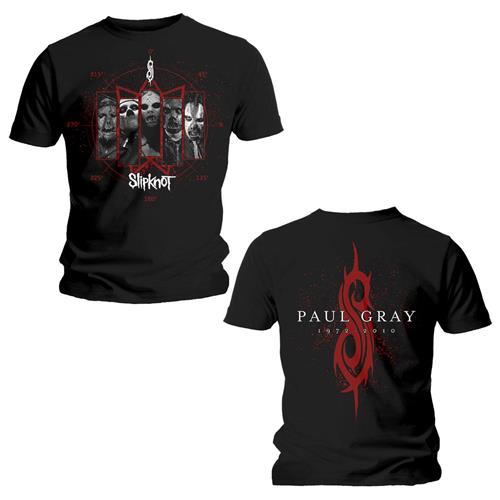 Slipknot Unisex T-Shirt: Paul Gray (Back Print) (Medium)