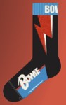 David Bowie Red Flash Crew Socks (size 39-46) - 2