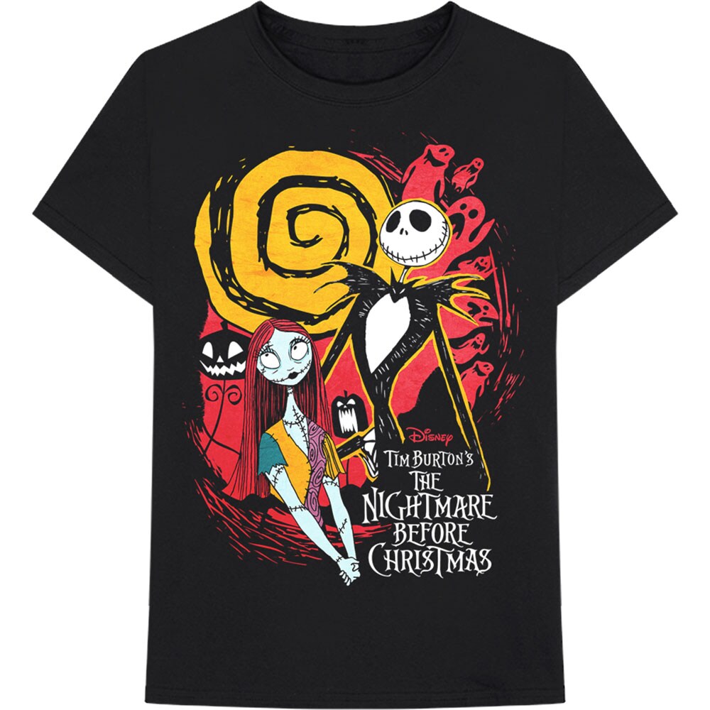 Disney Unisex T-Shirt: The Nightmare Before Christmas Ghosts (X-Large)