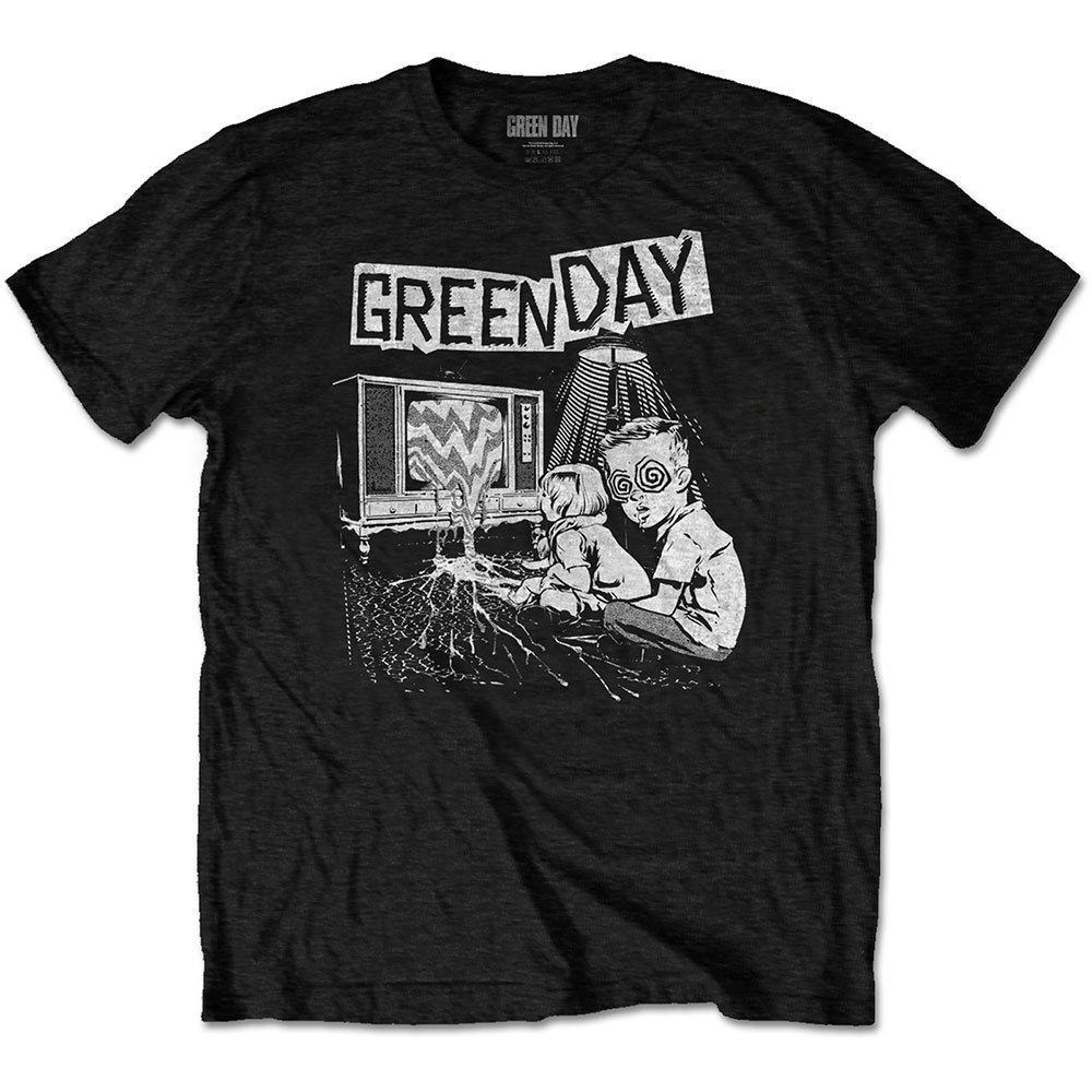 Green Day Unisex T-Shirt: TV Wasteland (X-Large)
