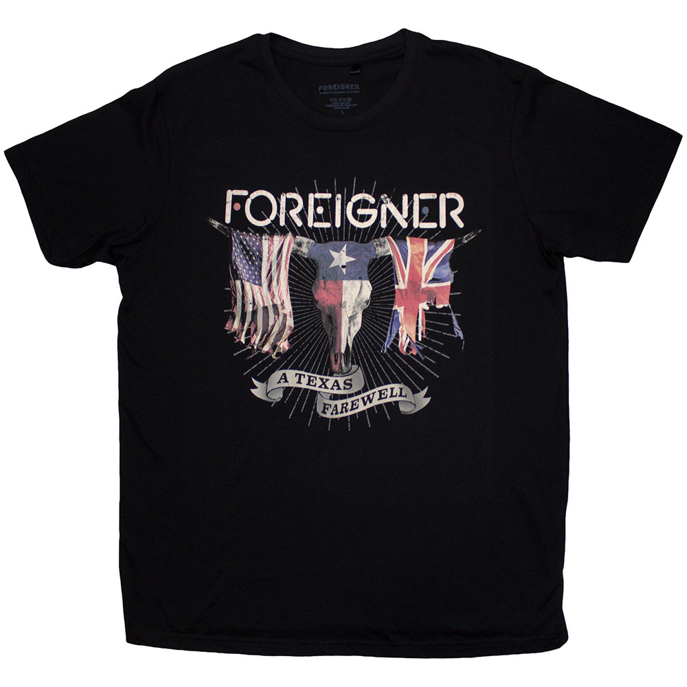 Foreigner Unisex T-Shirt: Texas Farewell (Large)