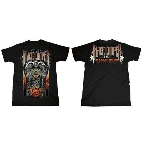Alice Cooper Unisex T-Shirt: I am Halloween (Back Print) (Medium) - 2
