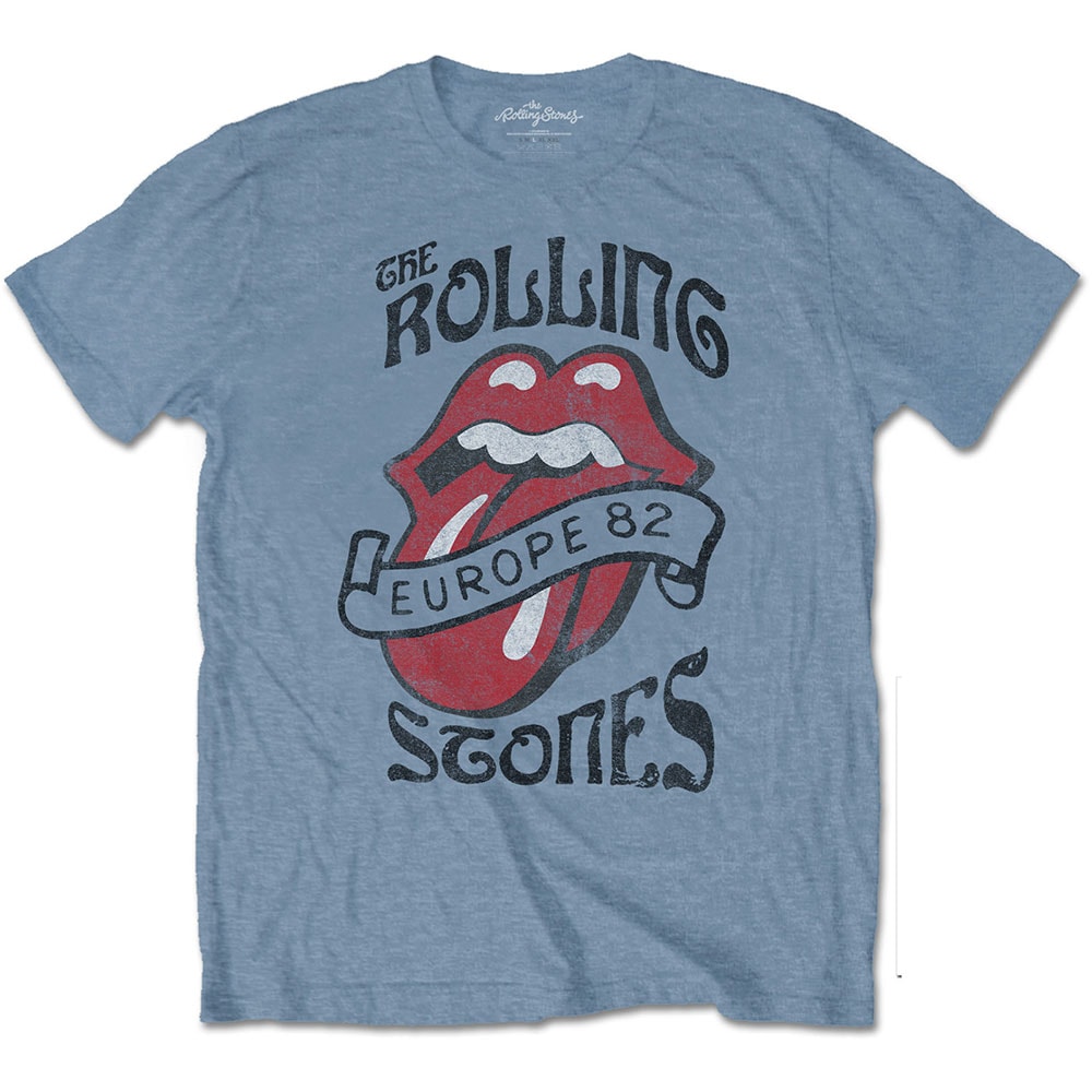 The Rolling Stones Unisex T-Shirt: Europe '82 Tour (Large)