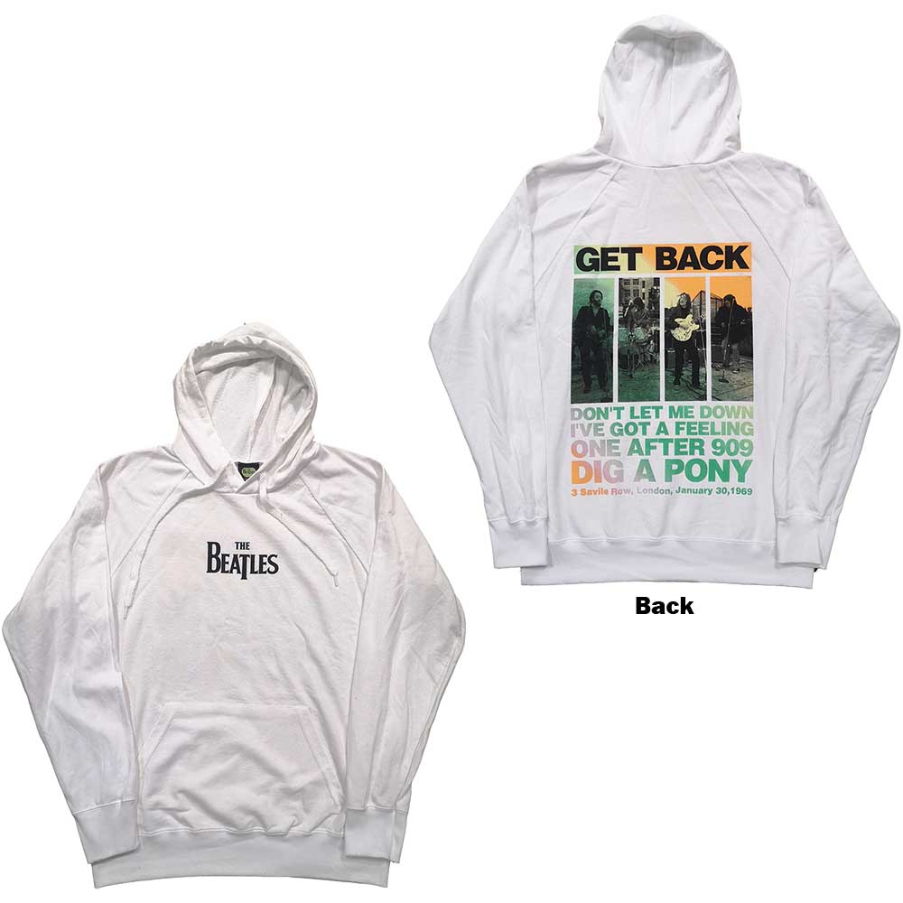 The Beatles Unisex Pullover Hoodie: 3 Savile Row (Back Print) (XX-Large)