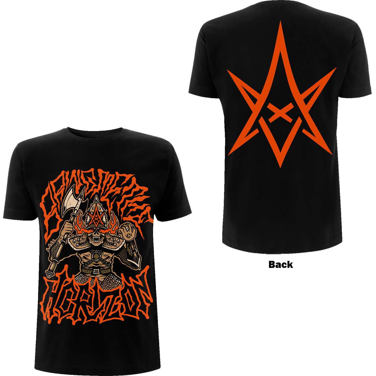 Bring Me The Horizon Unisex T-Shirt: Warrior (Back Print) (Large)