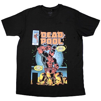 Marvel Comics Unisex T-Shirt: Deadpool Bubble Text (Large)