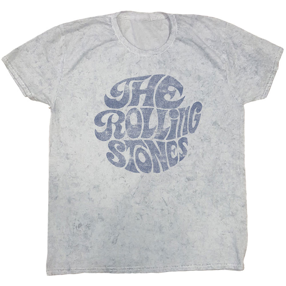The Rolling Stones Unisex T-Shirt: 70's Logo (Dip-Dye) (Medium)