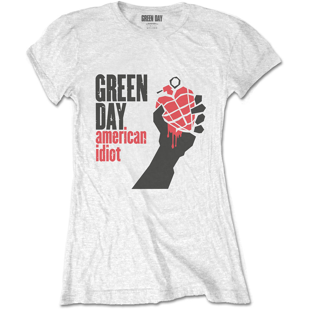 Green Day Ladies T-Shirt: American Idiot (Large)