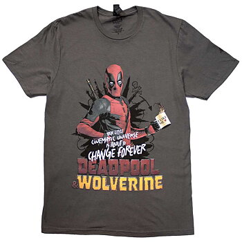 Marvel Comics Unisex T-Shirt: Deadpool & Wolverine Change Universe (Small)