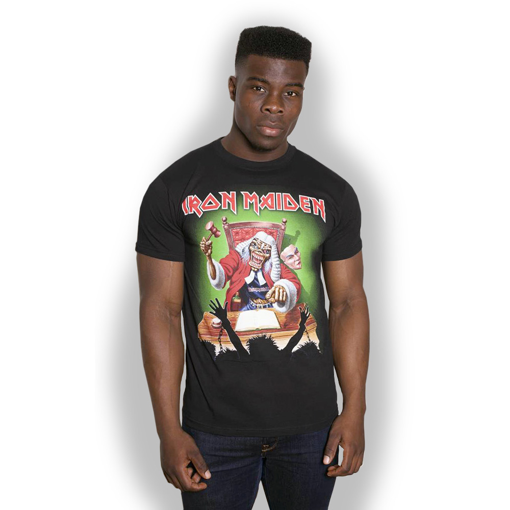 Iron Maiden Unisex T-Shirt: Deaf Sentence (Back Print) (Large)