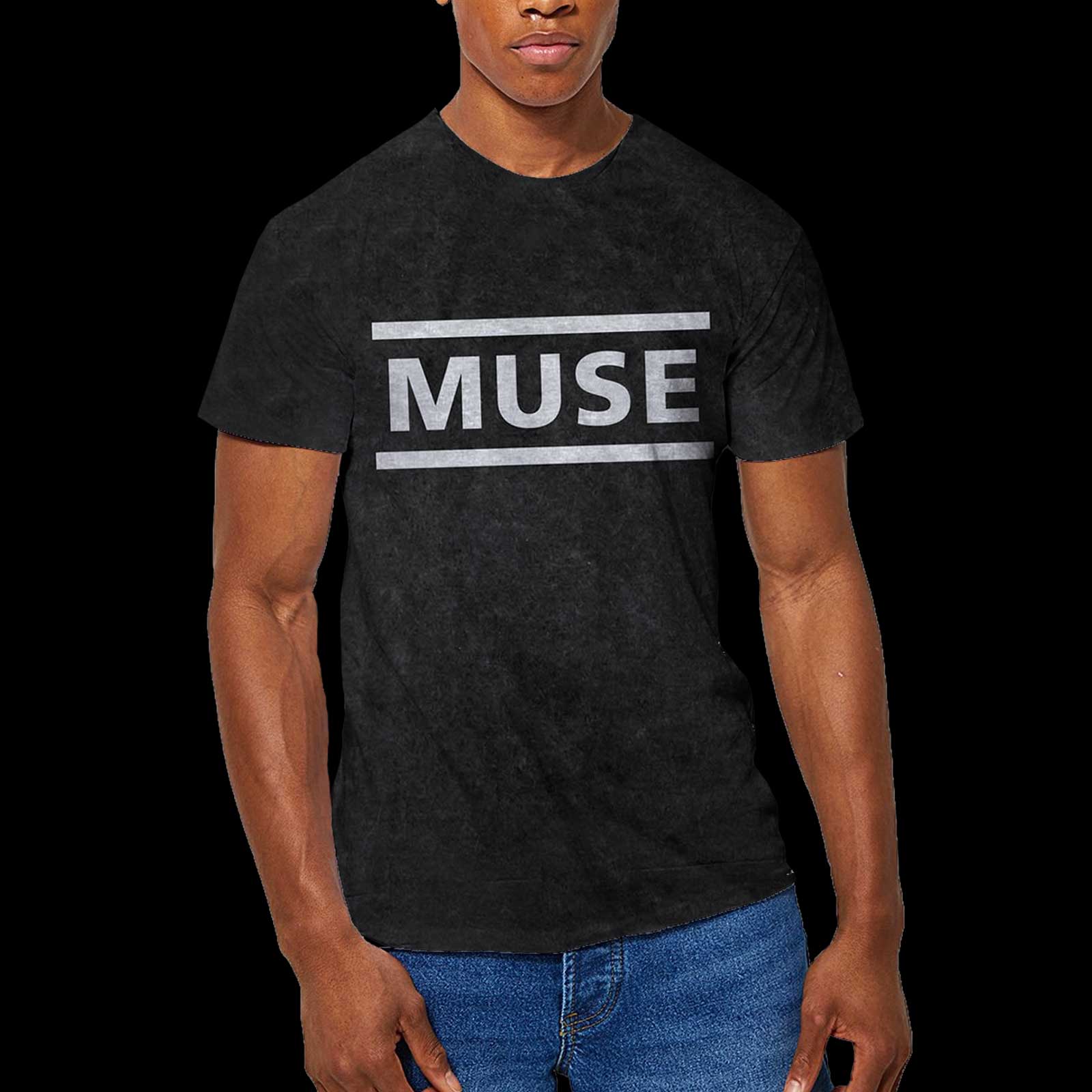 Muse Unisex T-Shirt: Logo (Wash Collection) (Large)