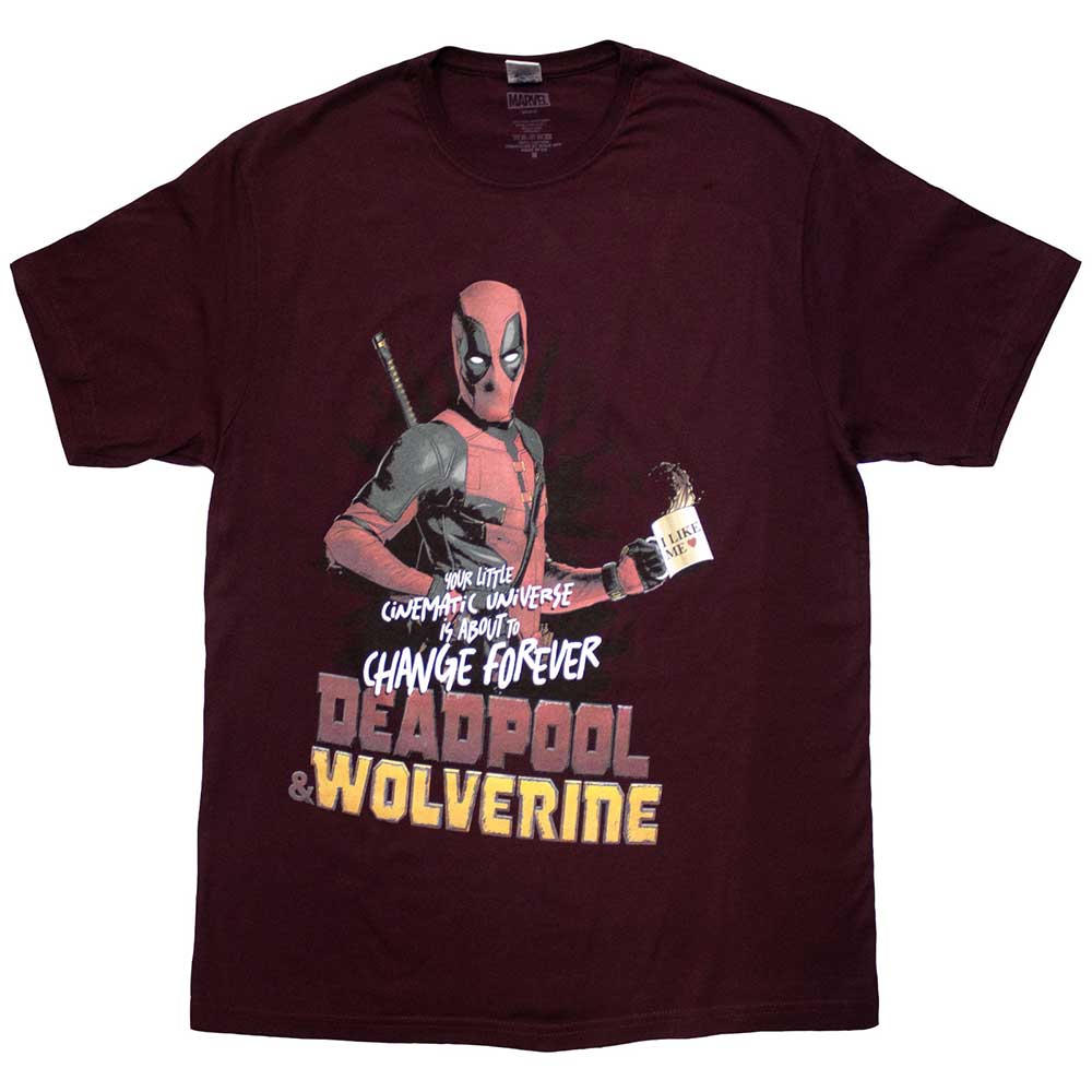 Marvel Comics Unisex T-Shirt: Deadpool & Wolverine Change Universe (Large)