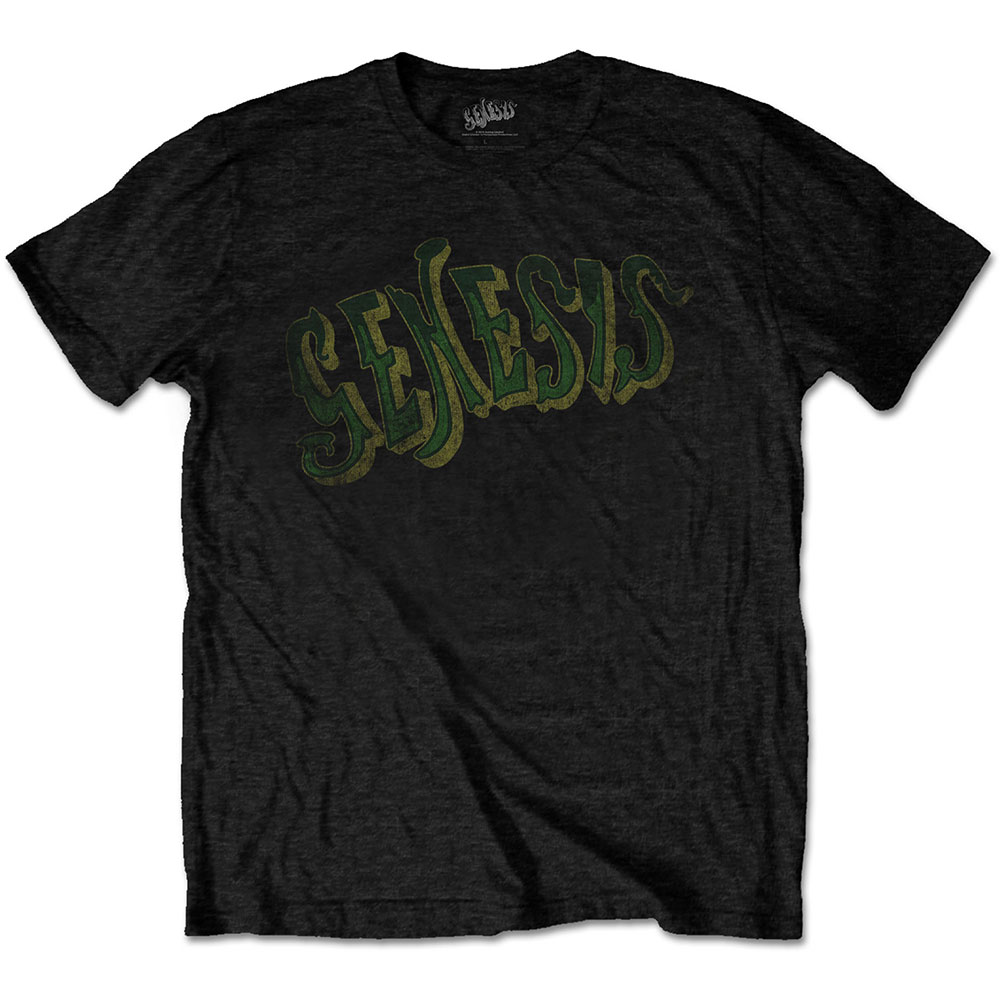 Genesis Unisex T-Shirt: Vintage Logo - Green (X-Large)