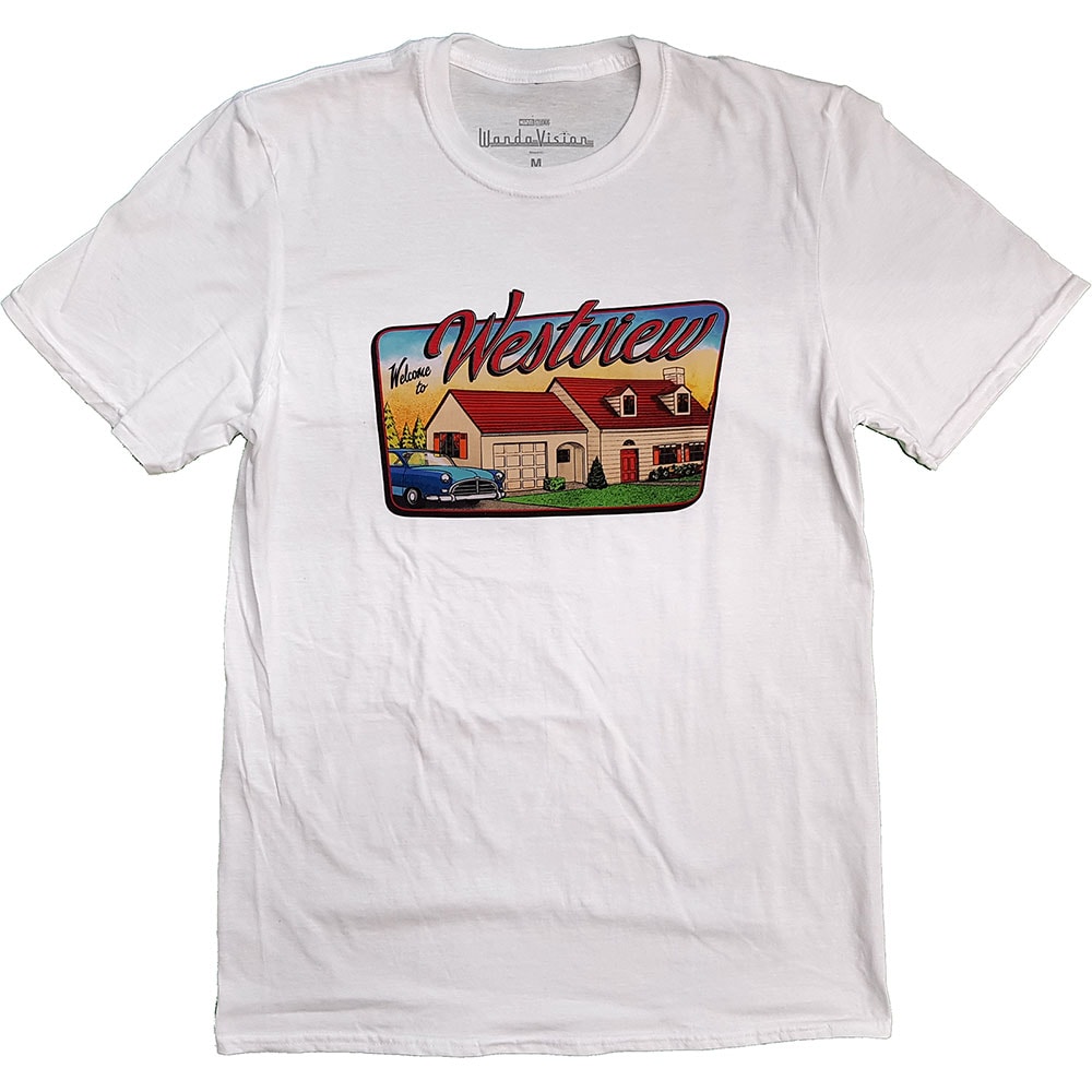 Marvel Comics Unisex T-Shirt: WandaVision Westview (Small)