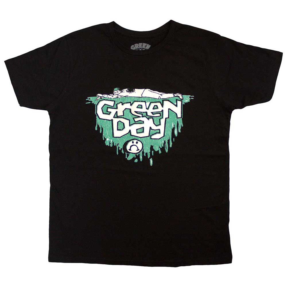Green Day Unisex T-Shirt: Sad Smiley (X-Large)