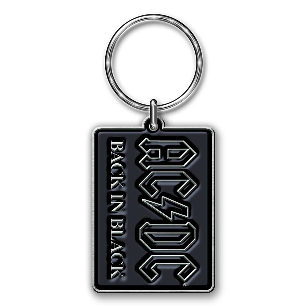 AC/DC Keychain: Back in Black (Die-cast Relief) - 2