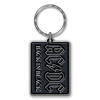 AC/DC Keychain: Back in Black (Die-cast Relief)