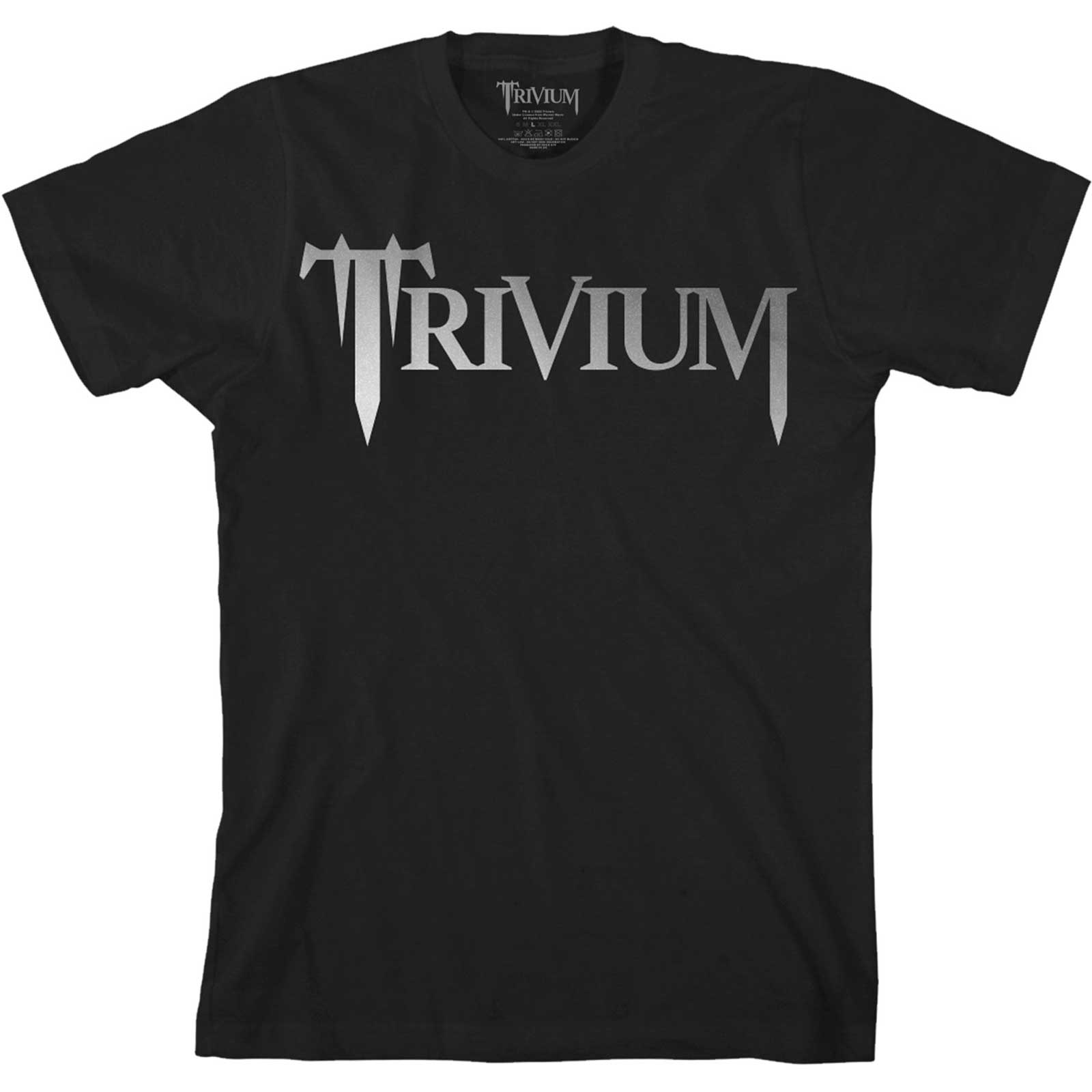 Trivium Unisex T-Shirt: Classic Logo (Metalic Print) (Large)