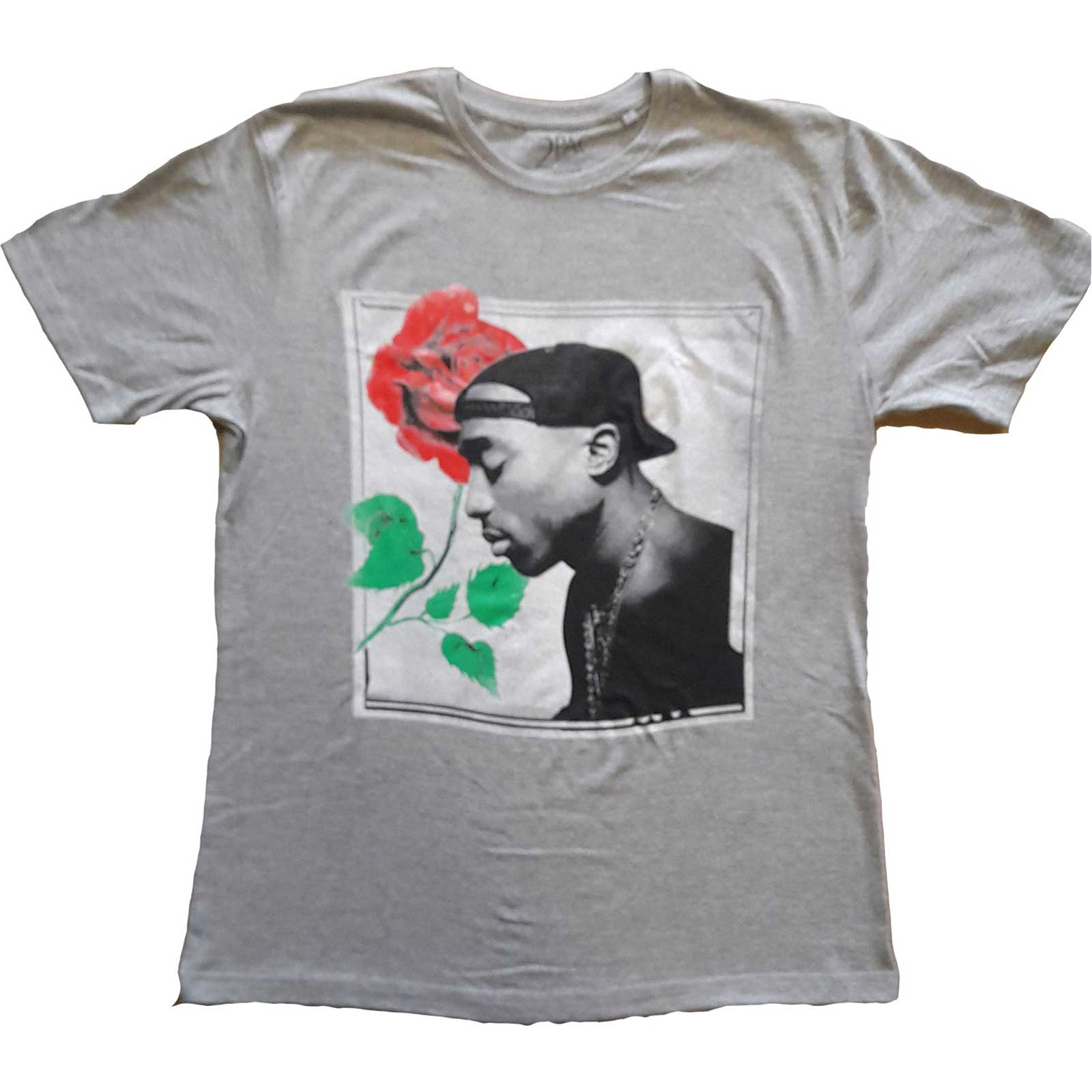 Tupac Unisex T-Shirt: Rose (Large)