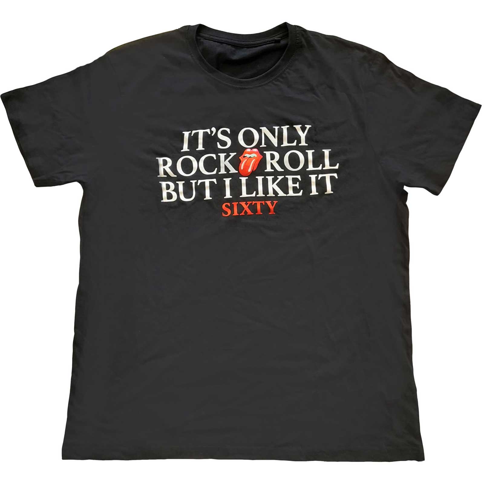 The Rolling Stones Unisex T-Shirt: Sixty It's only R&R but I like it (Foiled) (Large)