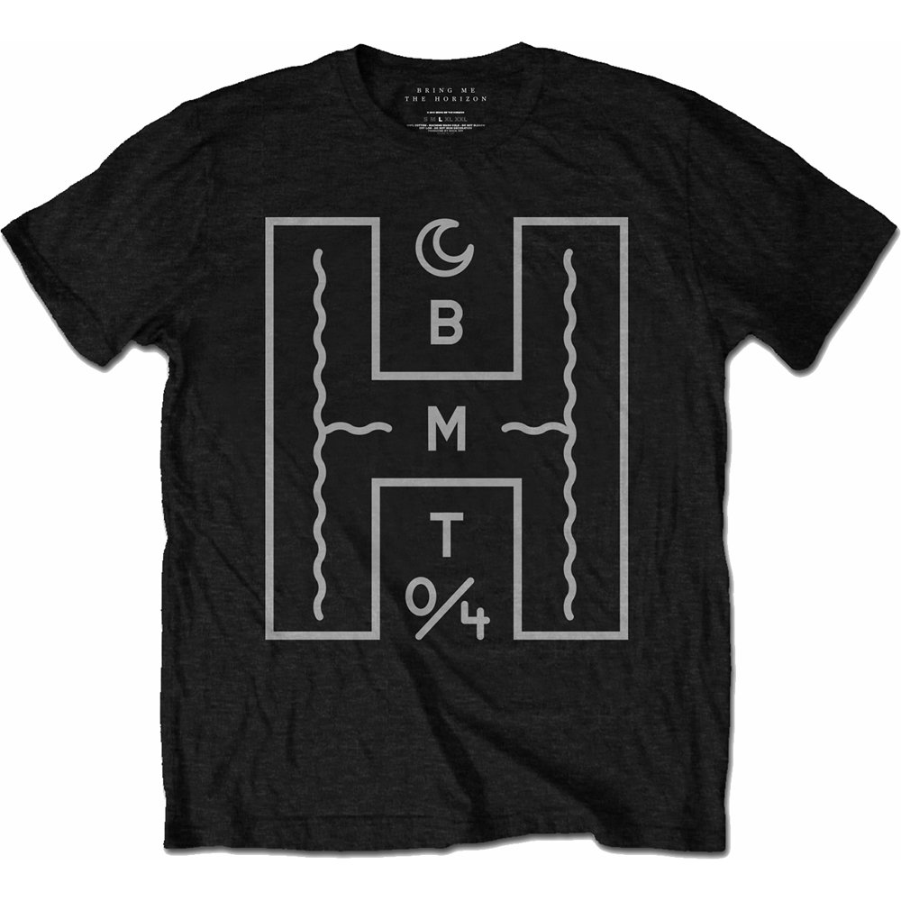 Bring Me The Horizon Unisex T-Shirt: The H (Back Print) (Large) - 2