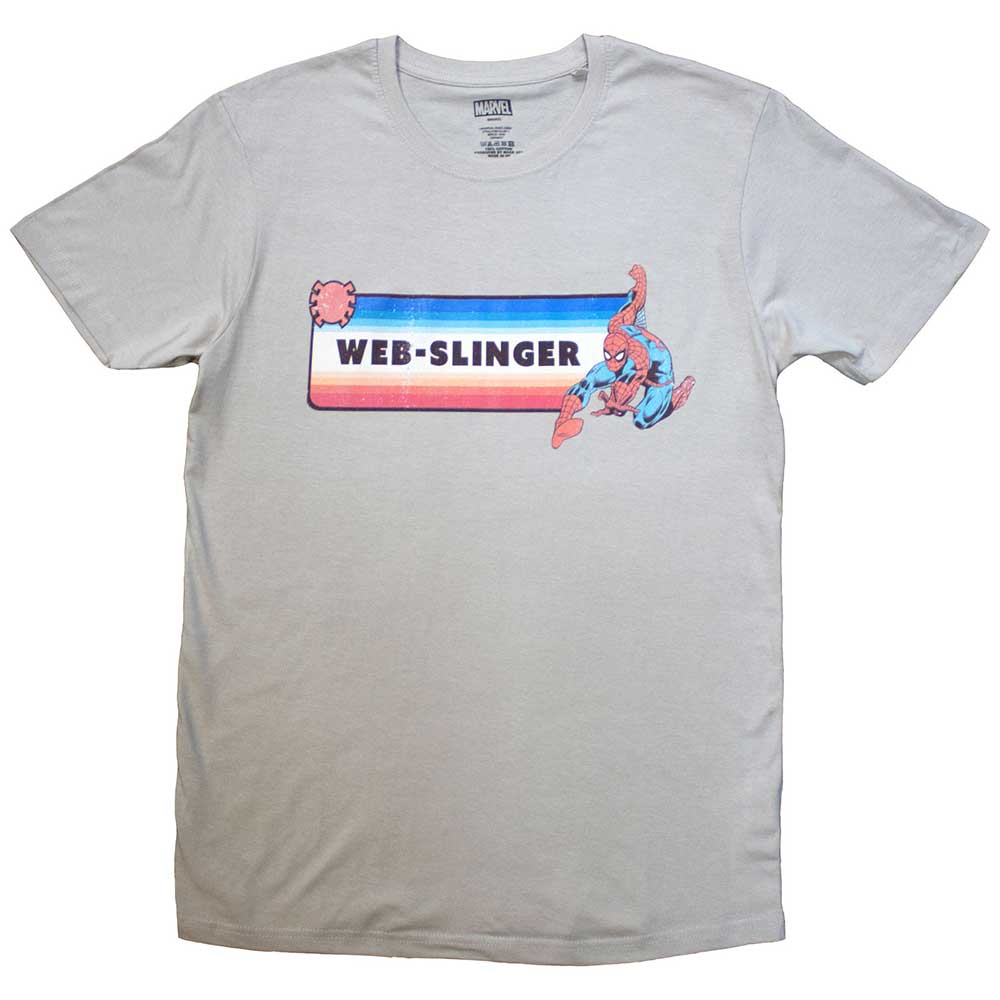 Marvel Comics Unisex T-Shirt: Spider-Man Web-Slinger (Medium)