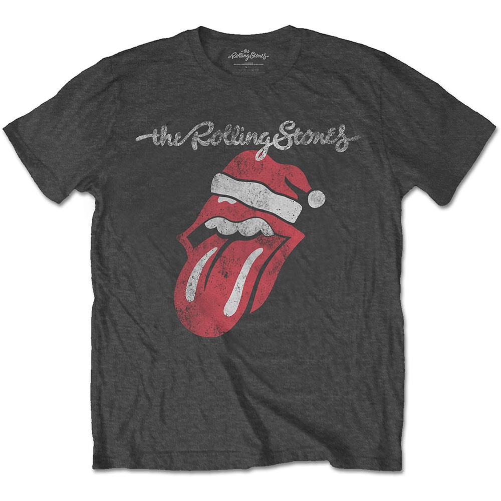 The Rolling Stones Unisex T-Shirt: Santa Lick (Large)