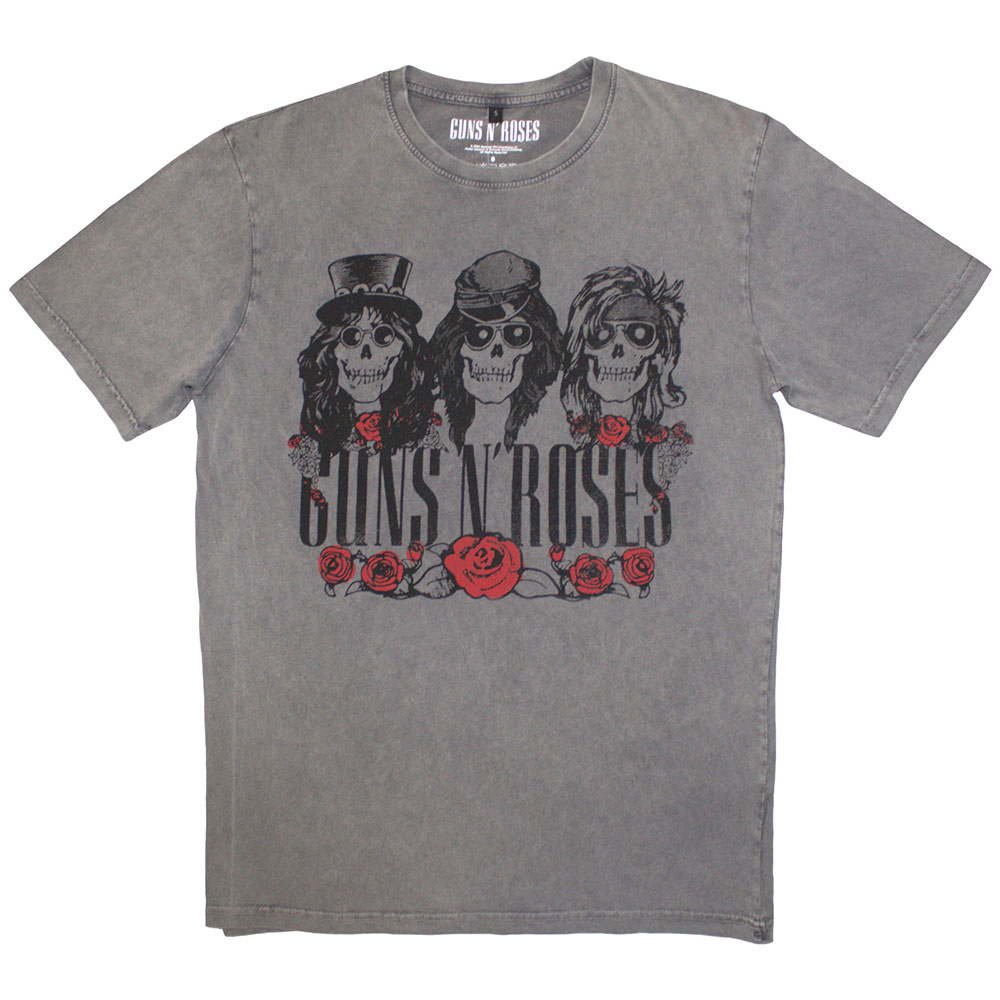 Guns N' Roses Unisex Stone Wash T-Shirt: Hell Group (X-Large)