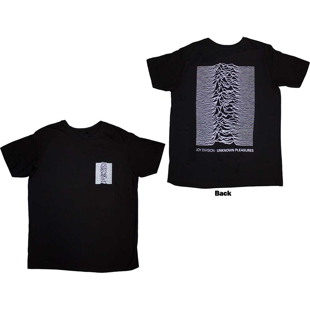 Joy Division Unisex T-Shirt: Pulsar Pocket Wave (Back Print) (Large)