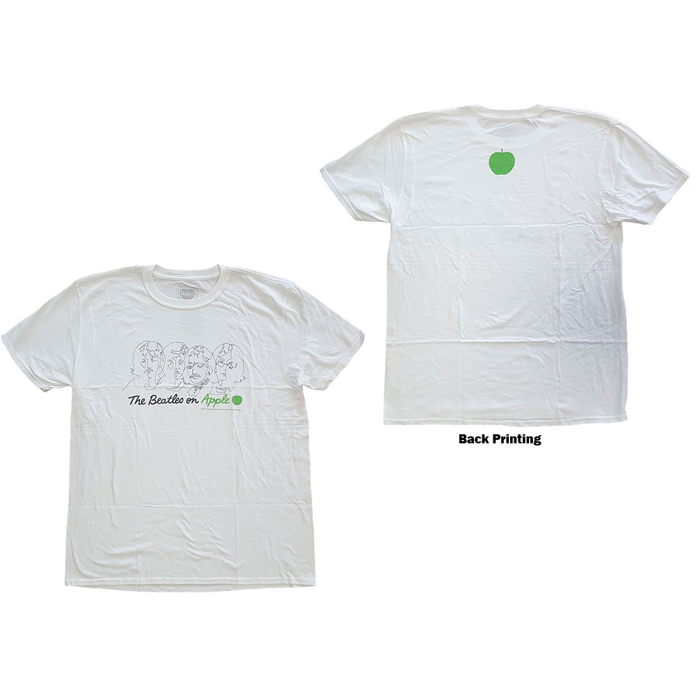The Beatles Unisex T-Shirt: On Apple (Back Print) (X-Large)