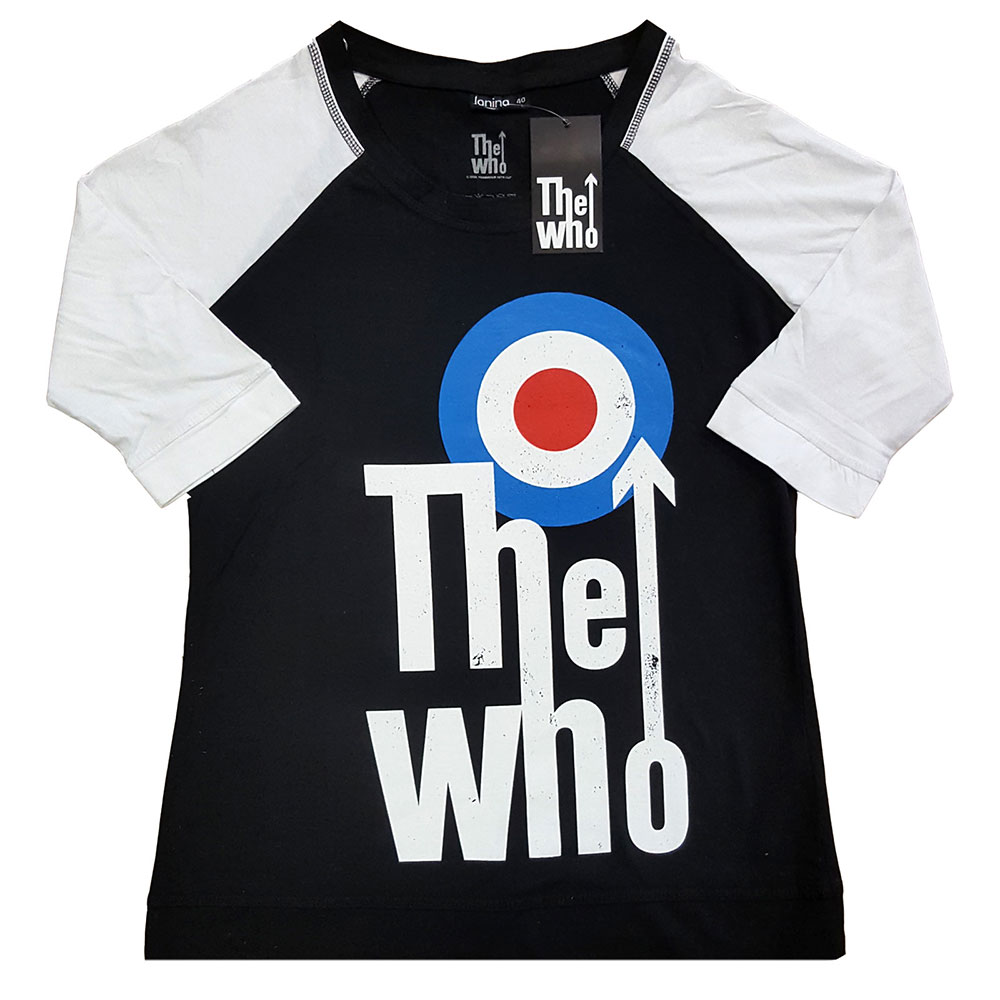 The Who Ladies Raglan T-Shirt: Elevated Target (XXXX-Large)