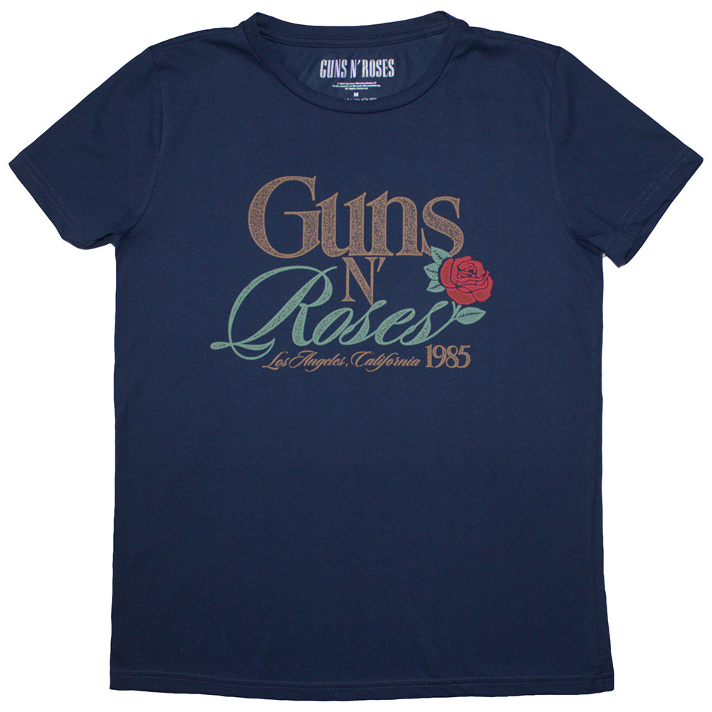 Guns N' Roses Ladies T-Shirt: California 1985 (Small)