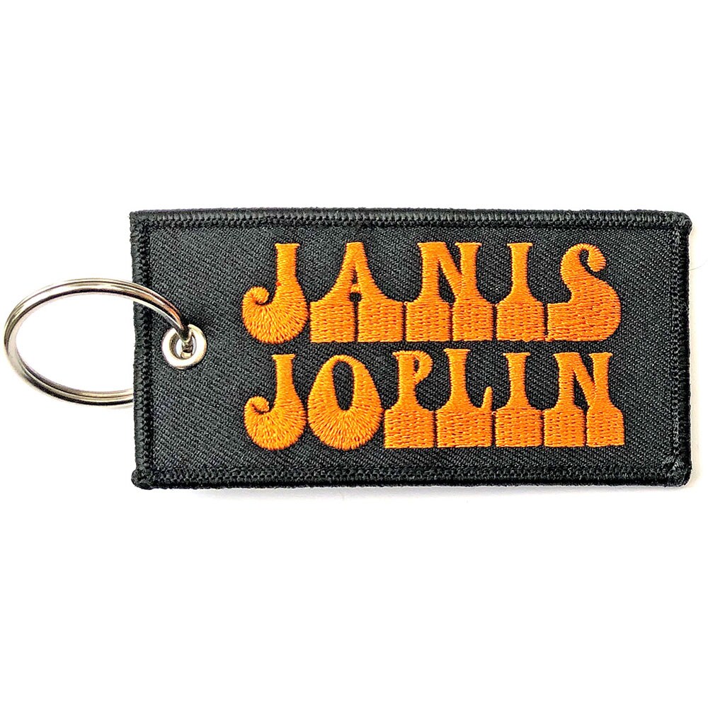 Janis Joplin Keychain: Logo (Double Sided Patch)