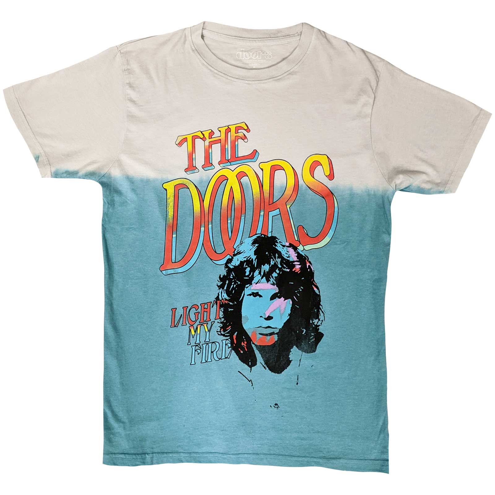 The Doors Unisex T-Shirt: Light My Fire Stacked (Wash Collection) (X-Large)