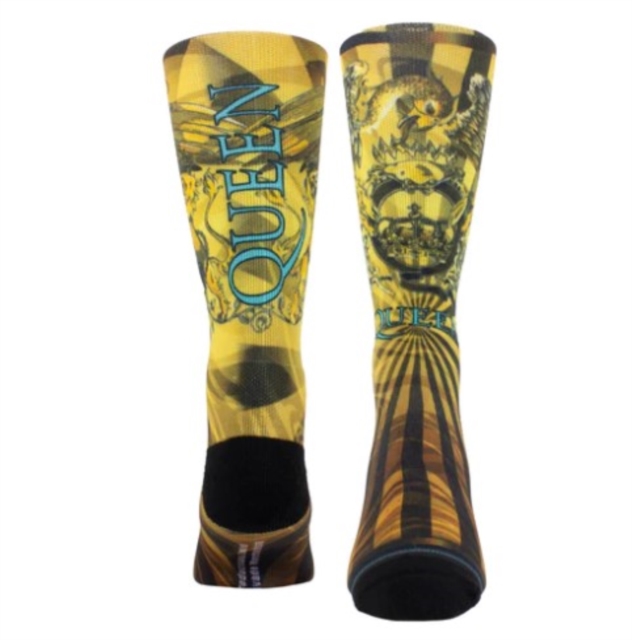 Queen Gold Crest Socks (One Size) - Dye Sublimation
