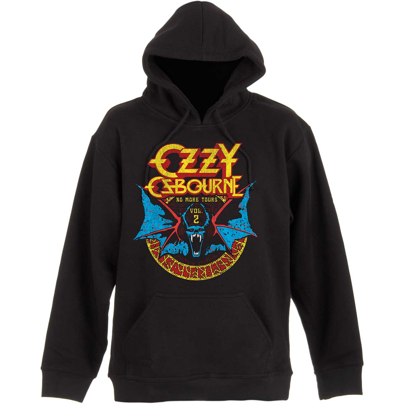 Ozzy Osbourne Unisex Pullover Hoodie: Bat Circle (Large) - 2