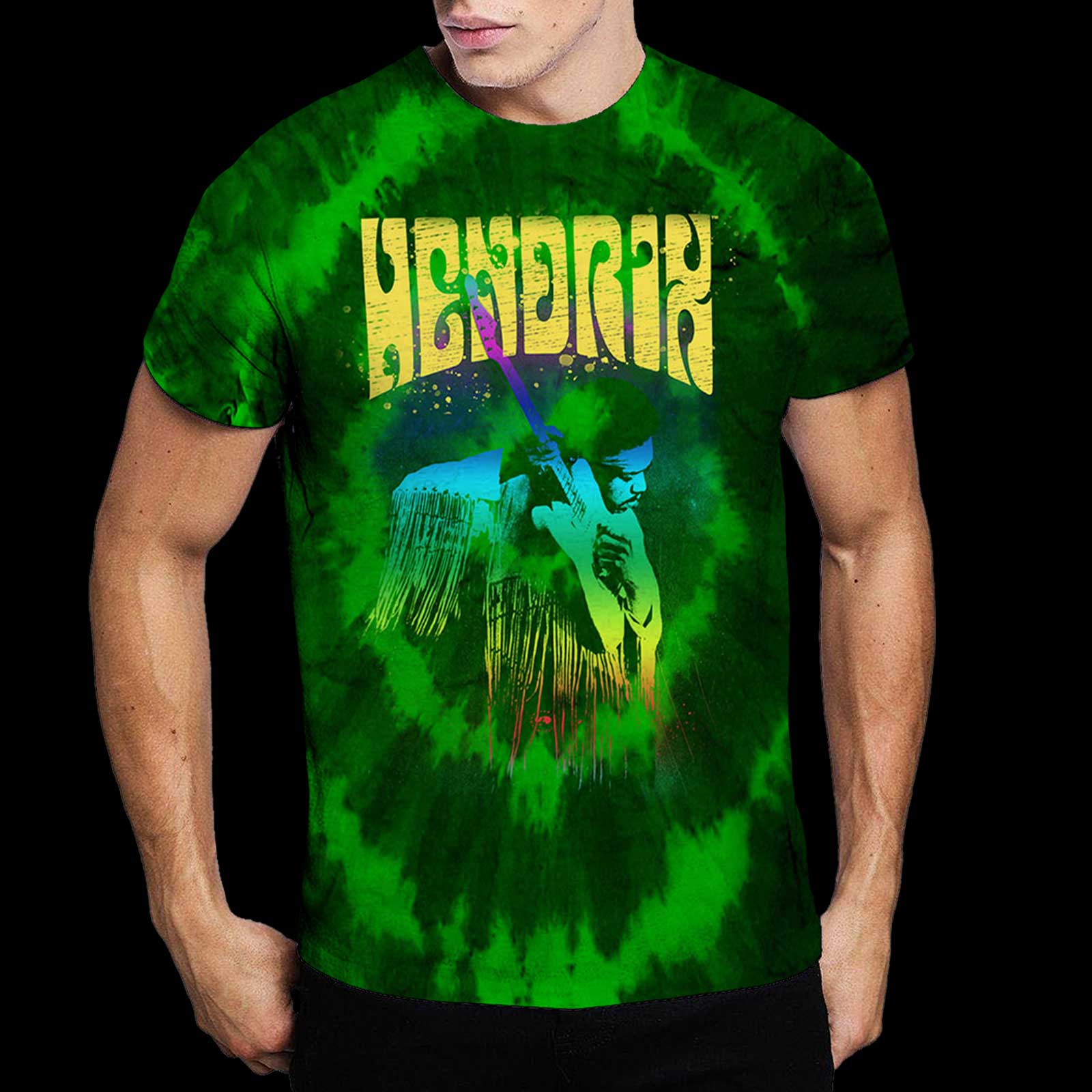 Jimi Hendrix Unisex T-Shirt: Hear The Vibe (Wash Collection) (X-Large)