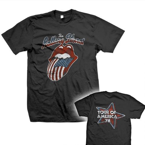 The Rolling Stones Unisex T-Shirt: Tour of America 78 (Back Print) (XX-Large)