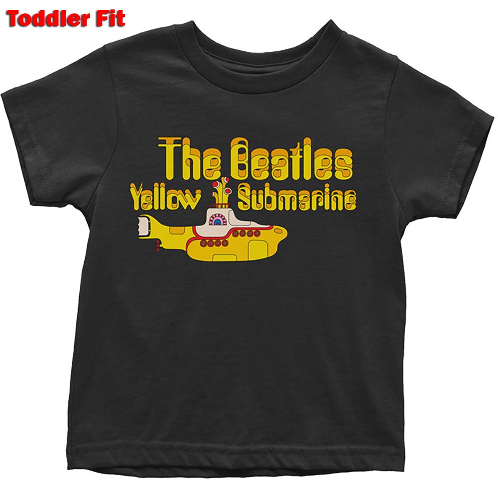 The Beatles Kids Toddler T-Shirt: Yellow Submarine Logo & Sub (3 Years)