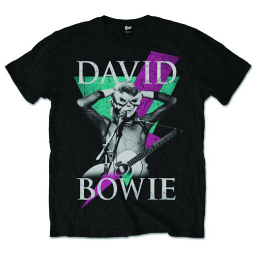 David Bowie Unisex T-Shirt: Thunder (XX-Large)