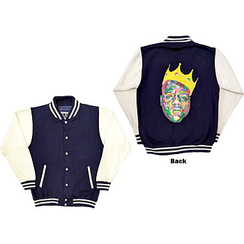 Biggie Smalls Unisex Varsity Jacket: Crown (Back Print) (Medium)