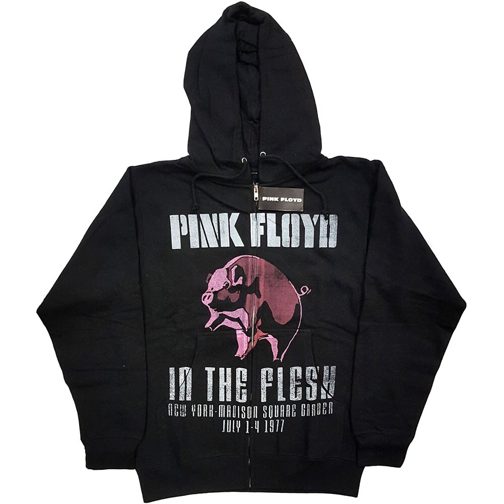 Pink Floyd Unisex Zipped Hoodie: In the Flesh (Medium)